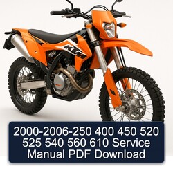 2000-2006 KTM 560 Service Repair Workshop Manual PDF