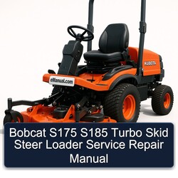 Bobcat S175 S185 Turbo Skid Steer Loader Service Repair Workshop Manual PDF