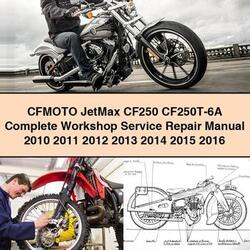 2010-2016 Cfmoto CF250T Jetmax CF250 -6a Service Repair Workshop Manual PDF