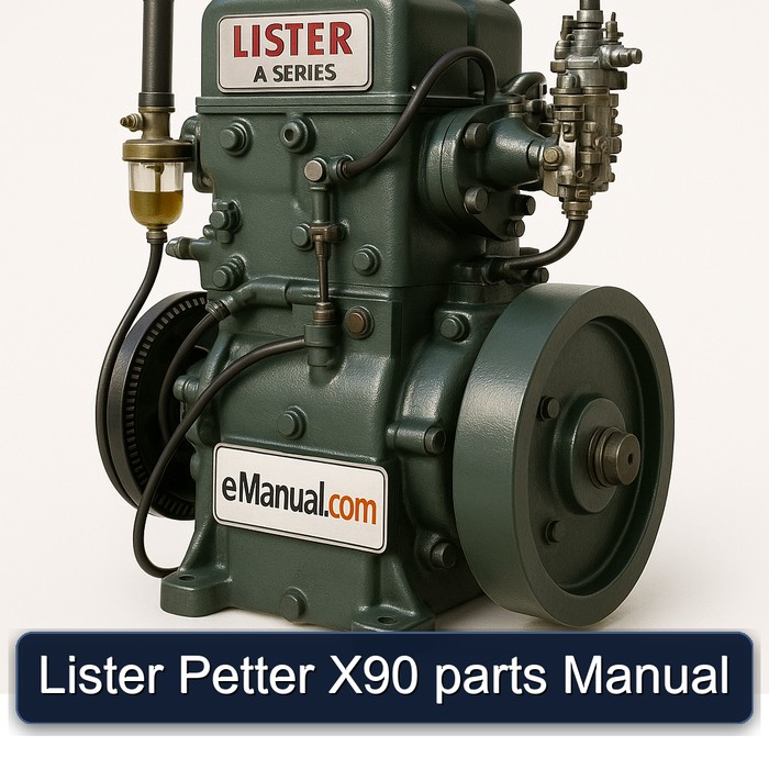 Lister A Series Petter X90 Parts Catalog PDF