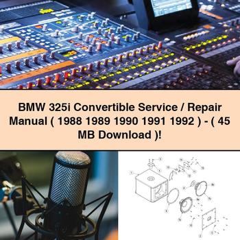 1988-1992 Mercedes MB BMW 325I Convertible -( 45 ) Service Repair Workshop Manual PDF