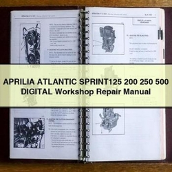 Aprilia Atlantic Sprint125 200 250 500 Digital Service Repair Workshop Manual PDF