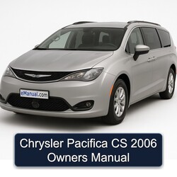 2006 Chrysler Pacifica CS Owners Owner's Manual PDF