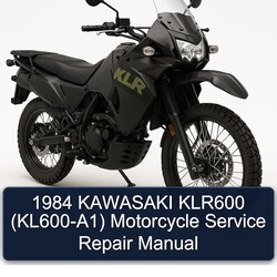 1984 Kawasaki KLR Series KLR600 (KL600-A1) Motorcycle kl600 a1 Service Repair Workshop Manual PDF