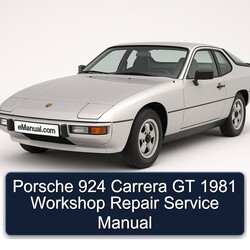 Porsche 924 Carrera GT 1981 Workshop Repair Service Manual 