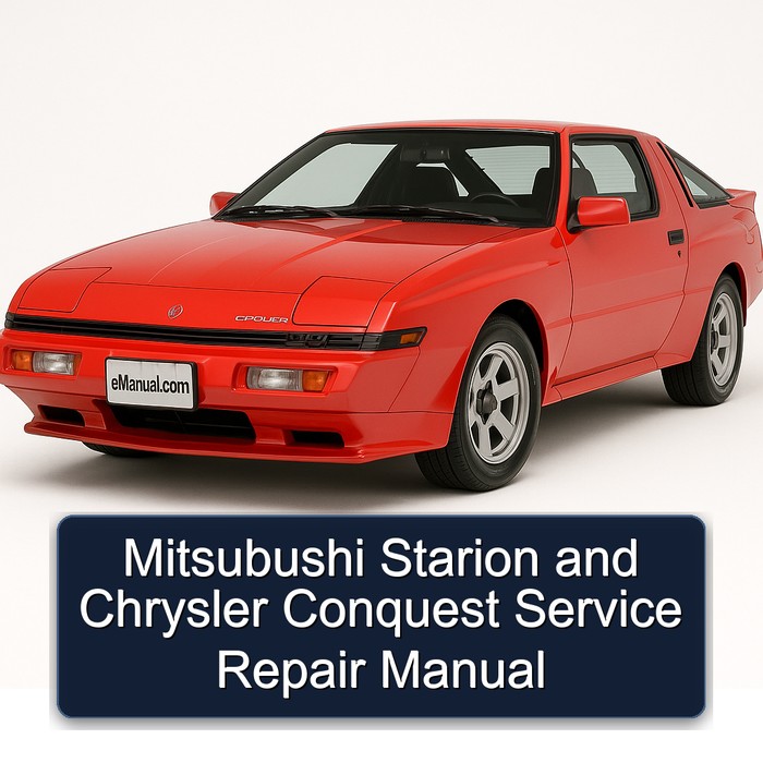 Chrysler Conquest Mitsubushi Starion Service Repair Workshop Manual PDF
