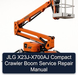 JLG X23j-x700aj Compact Crawler Boom Service Repair Workshop Manual PDF