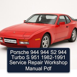1982-1991 Porsche 951 944 S2 Turbo S Service Repair Workshop Manual PDF