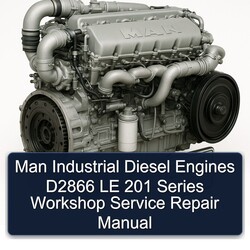 MAN D2866 Industrial Diesel Engines LE 201 Series Service Repair Workshop Manual PDF