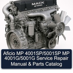 Mack MP Series Aficio 4001sp/5001sp 4001g/5001g Parts Catalog PDF