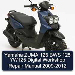 2009-2012 Yamaha Zuma 125 BWS YW125 Digital Service Repair Workshop Manual PDF