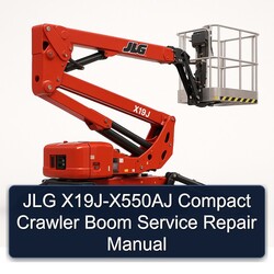 JLG X19j-x550aj Compact Crawler Boom Service Repair Workshop Manual PDF