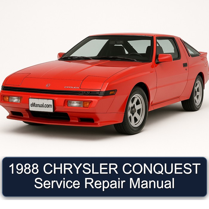 1988 Chrysler Conquest Service Repair Workshop Manual PDF