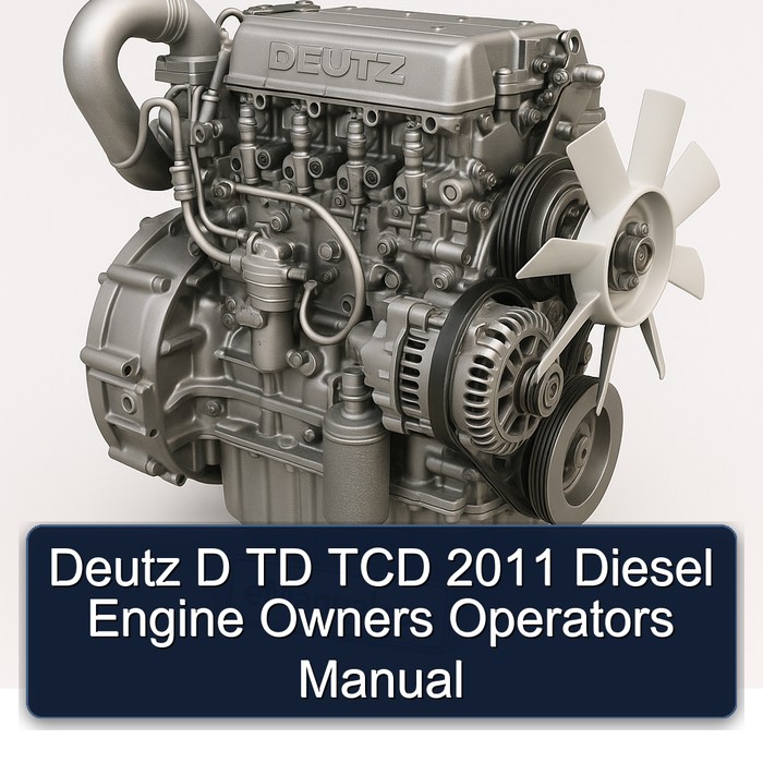 2011 Deutz D TD TCD Diesel Engine Owners Operators Operator's Manual PDF