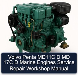Volvo Penta MD11C D MD 17C Marine Engines Service Repair Workshop Manual PDF