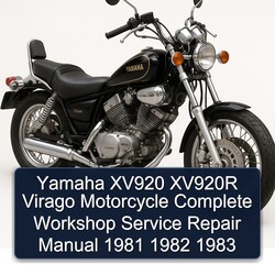 1981-1983 Yamaha Virago XV920 XV920R Motorcycle Service Repair Workshop Manual PDF