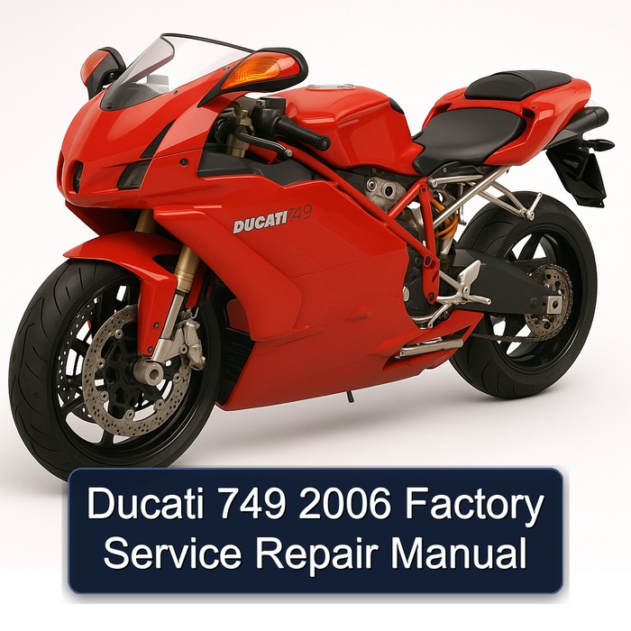 2006 Ducati 749 Service Repair Workshop Manual PDF