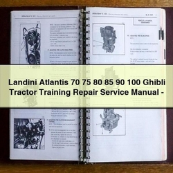 Landini Atlantis 70 75 80 85 90 100 Ghibli Tractor Training Service Repair Workshop Manual PDF