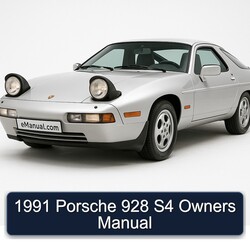 1991 Porsche 928 S4 Owners Owner's Manual PDF
