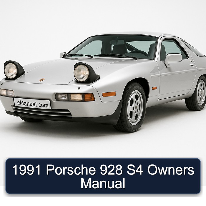 1991 Porsche 928 S4 Owners Owner's Manual PDF