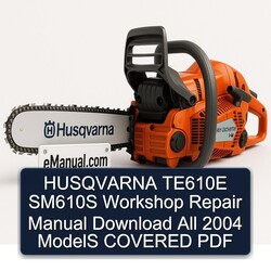 2004 Husqvarna TR650 Models TE610E SM610S All Covered Service Repair Workshop Manual PDF