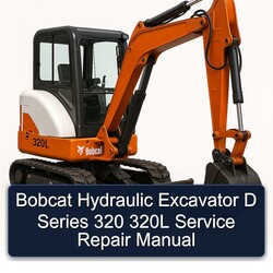 Bobcat Hydraulic Excavator D Series 320 320L Service Repair Workshop Manual PDF