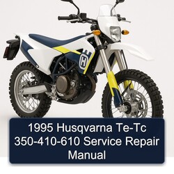 1995 Husqvarna TC Models TE-TC 350-410-610 Service Repair Workshop Manual PDF