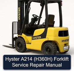 Hyster A214 (H360H) Forklift H360H Service Repair Workshop Manual PDF