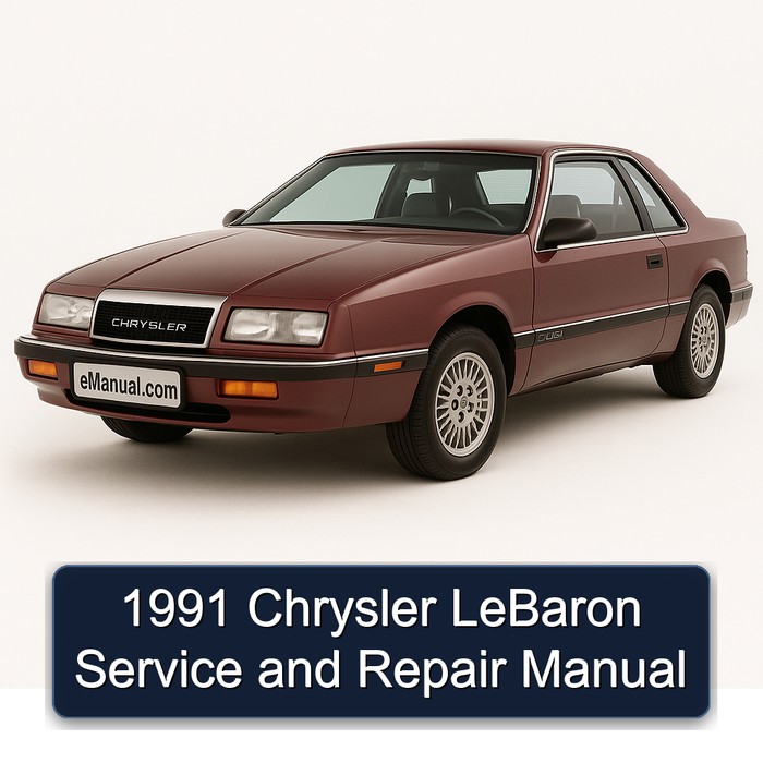 1991 Chrysler Lebaron Service Repair Workshop Manual PDF