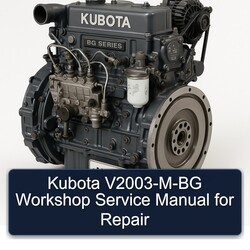 Kubota V2003-m-bg Service Repair Workshop Manual PDF