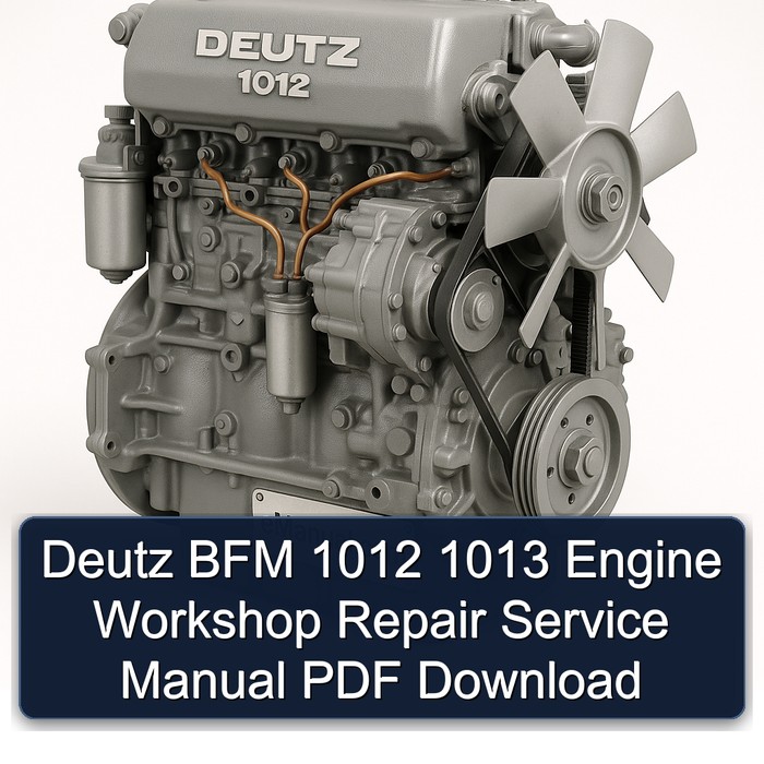 Deutz 1012 BFM 1013 Engine Service Repair Workshop Manual PDF