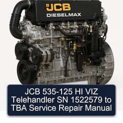 JCB 535-125 HI VIZ Telehandler SN 1522579 TBA Service Repair Workshop Manual PDF