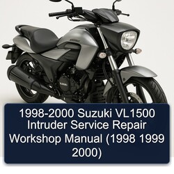 1998-2000 Suzuki Intruder VL1500 Service Repair Workshop Manual PDF