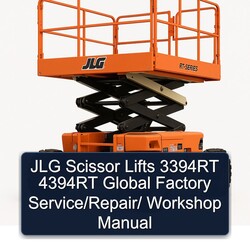 JLG Scissor Lifts 3394RT 4394RT Global / Service Repair Workshop Manual PDF