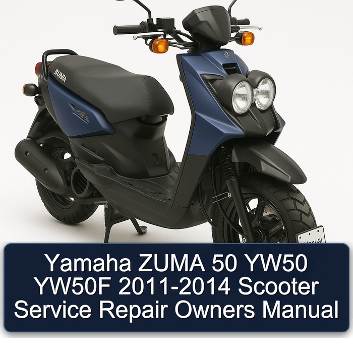 2011-2014 Yamaha Zuma 50 YW50 YW50F - Scooter Owners Owner's Manual PDF