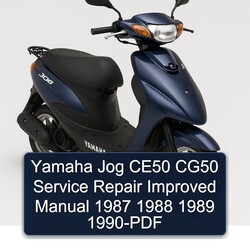 1987-1990 Kerb Machines Arrow Yamaha Jog CE50 CG50 Improved Service Repair Workshop Manual PDF