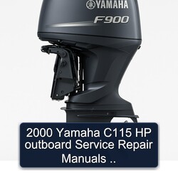2000 Yamaha C115 HP Outboard Manuals Service Repair Workshop Manual PDF