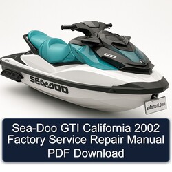 2002 SEA-DOO GTI California Service Repair Workshop Manual PDF