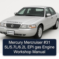 Mercury Mercruiser 31 5l/5.7l/6.2l EPI Gas Engine Service Repair Workshop Manual PDF