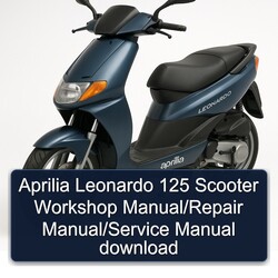 Aprilia Leonardo 125 Scooter Service Repair Workshop Manual PDF