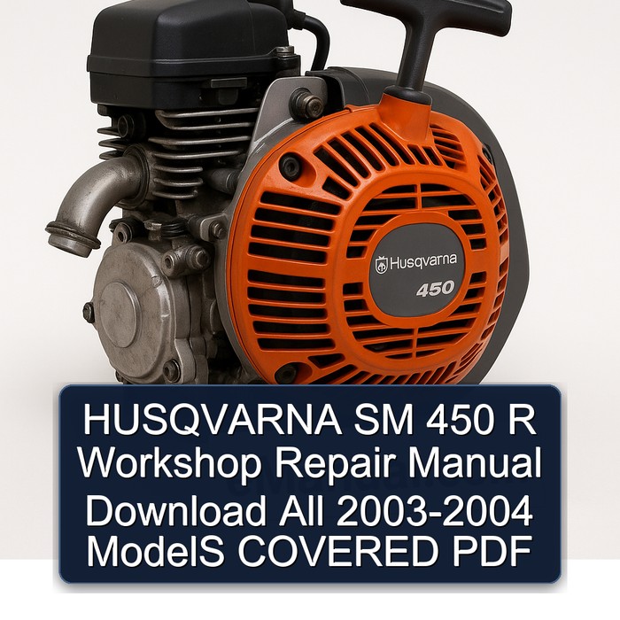 2003-2004 Husqvarna 450 SM R All - Models Covered Service Repair Workshop Manual PDF