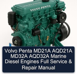 Volvo Penta MD21A AQD21A MD32A AQD32A Marine Diesel Engines Service Repair Workshop Manual PDF