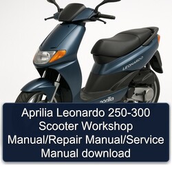 Aprilia Leonardo 250-300 Scooter Service Repair Workshop Manual PDF