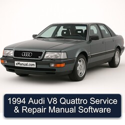 1994 Audi V8 Quattro Software Service Repair Workshop Manual PDF