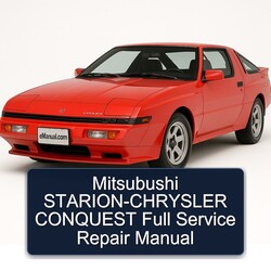 Chrysler Conquest Mitsubushi Starion Service Repair Workshop Manual PDF