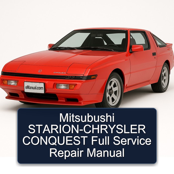 Chrysler Conquest Mitsubushi Starion Service Repair Workshop Manual PDF