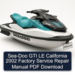 2002 SEA-DOO GTI LE California Service Repair Workshop Manual PDF