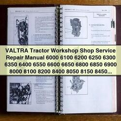 Valtra Tractor 6000-8950 Series, 6600e, 87 Shop Service Repair Workshop Manual PDF