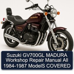 1984-1987 Suzuki Madura GV700GL All - Models Covered Service Repair Workshop Manual PDF