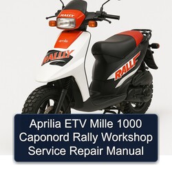 Aprilia Caponord ETV Mille 1000 Rally Service Repair Workshop Manual PDF